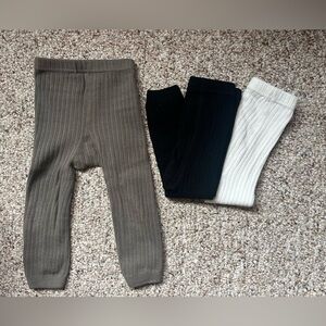 Toddler footless tights